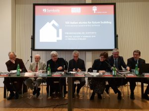 La fibra di carbonio tra le 100 migliori storie dell'edilizia del futuro - tavolo relatori